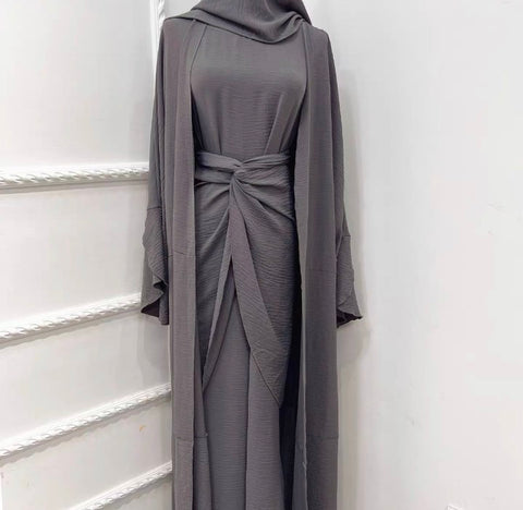 Ensemble 3 Pièces — Jupe Longue Irrégulière