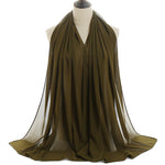 Hijab Chiffon Bulle — Uni Classique