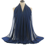 Hijab Chiffon Bulle — Uni Classique