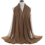Hijab Chiffon Bulle — Uni Classique