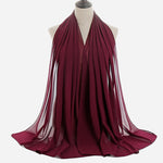 Hijab Chiffon Bulle — Uni Classique