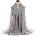 Hijab Chiffon Bulle — Uni Classique