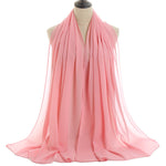 Hijab Chiffon Bulle — Uni Classique