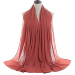 Hijab Chiffon Bulle — Uni Classique