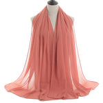 Hijab Chiffon Bulle — Uni Classique