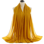 Hijab Chiffon Bulle — Uni Classique