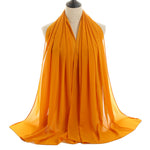 Hijab Chiffon Bulle — Uni Classique