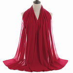 Hijab Chiffon Bulle — Uni Classique