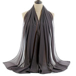Hijab Chiffon Bulle — Uni Classique