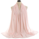 Hijab Chiffon Bulle — Uni Classique