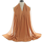 Hijab Chiffon Bulle — Uni Classique