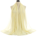 Hijab Chiffon Bulle — Uni Classique