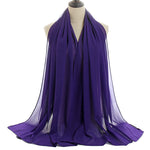 Hijab Chiffon Bulle — Uni Classique