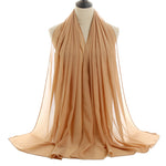 Hijab Chiffon Bulle — Uni Classique