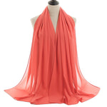 Hijab Chiffon Bulle — Uni Classique