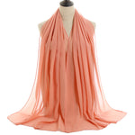 Hijab Chiffon Bulle — Uni Classique