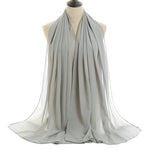 Hijab Chiffon Bulle — Uni Classique