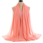 Hijab Chiffon Bulle — Uni Classique