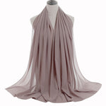 Hijab Chiffon Bulle — Uni Classique