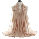 Hijab Chiffon Bulle — Uni Classique