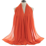 Hijab Chiffon Bulle — Uni Classique