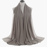 Hijab Chiffon Bulle — Uni Classique
