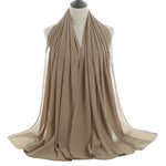 Hijab Chiffon Bulle — Uni Classique