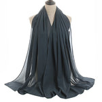 Hijab Chiffon Bulle — Uni Classique