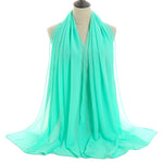 Hijab Chiffon Bulle — Uni Classique