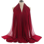 Hijab Chiffon Bulle — Uni Classique