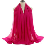 Hijab Chiffon Bulle — Uni Classique