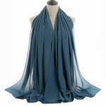 Hijab Chiffon Bulle — Uni Classique