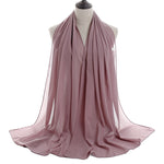 Hijab Chiffon Bulle — Uni Classique