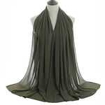 Hijab Chiffon Bulle — Uni Classique