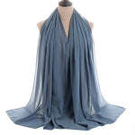 Hijab Chiffon Bulle — Uni Classique