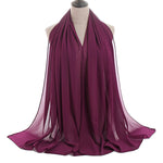 Hijab Chiffon Bulle — Uni Classique