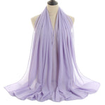 Hijab Chiffon Bulle — Uni Classique