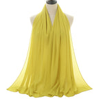Hijab Chiffon Bulle — Uni Classique