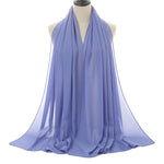 Hijab Chiffon Bulle — Uni Classique