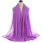 Hijab Chiffon Bulle — Uni Classique