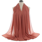 Hijab Chiffon Bulle — Uni Classique