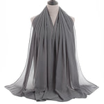 Hijab Chiffon Bulle — Uni Classique