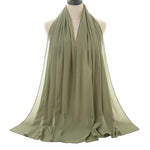 Hijab Chiffon Bulle — Uni Classique