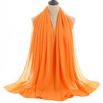 Hijab Chiffon Bulle — Uni Classique