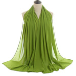Hijab Chiffon Bulle — Uni Classique