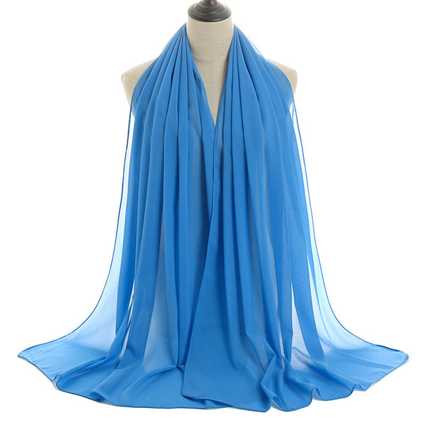 Hijab Chiffon Bulle — Uni Classique