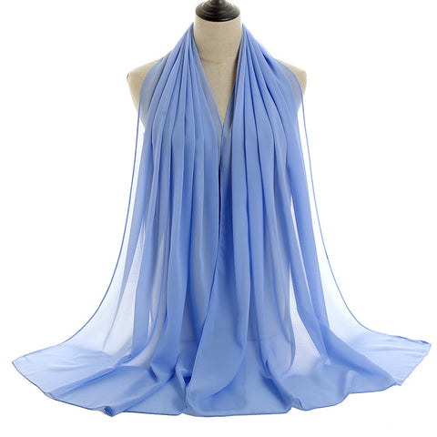 Hijab Chiffon Bulle — Uni Classique