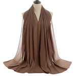 Hijab Chiffon Bulle — Uni Classique