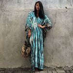 Robe de Plage — Imprimé Bleu