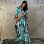 Robe de Plage — Imprimé Bleu